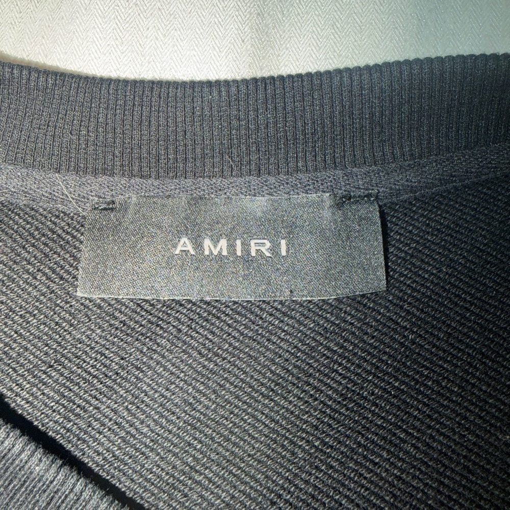 AMIRI Black Sweatshirt with Vibrant Floral Design - Picture 4 of 4